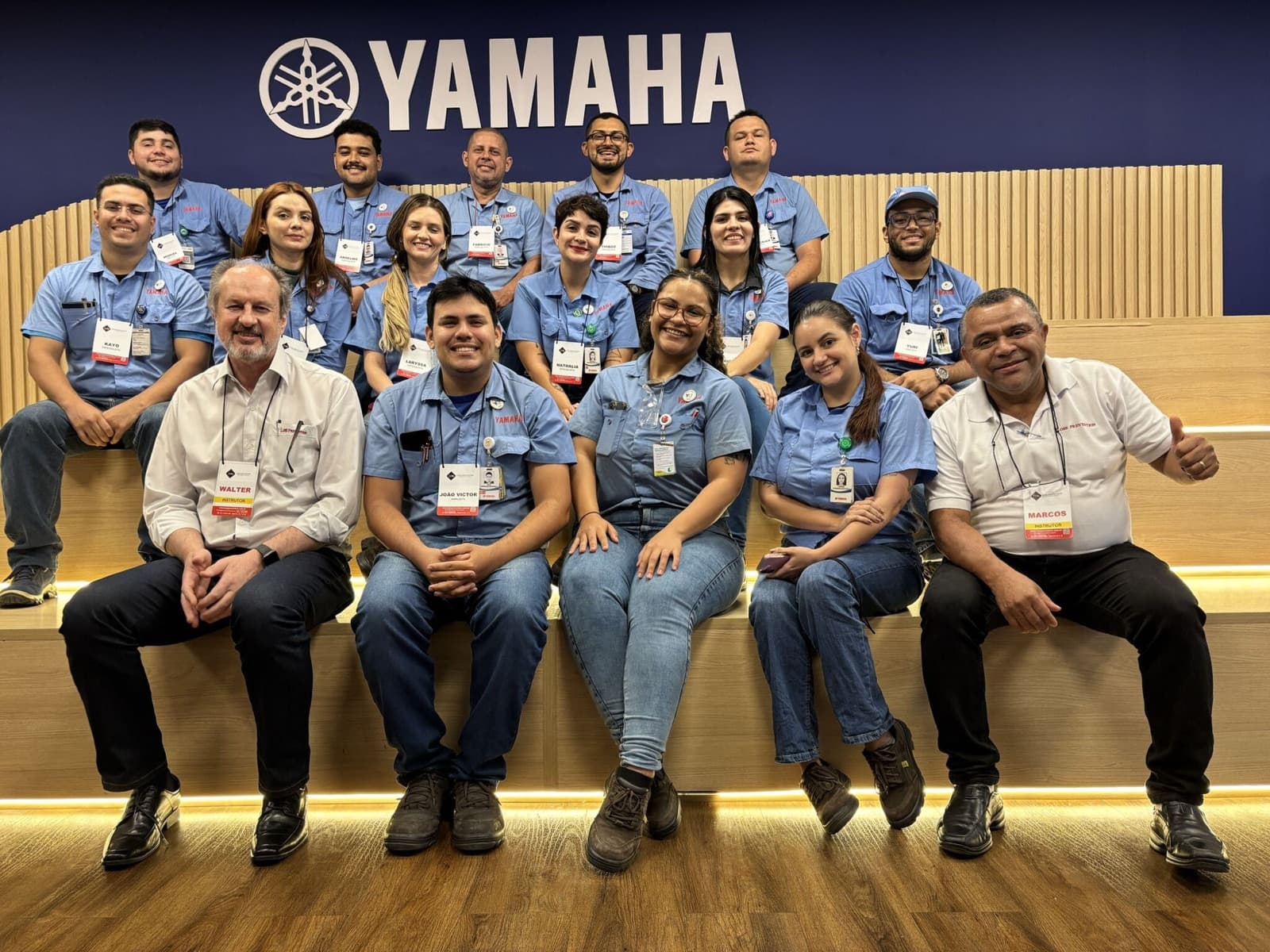 Turma de treinamento in company da Loss Prevention na Yamaha